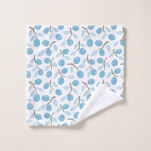 Citrus Blue Brown Wash Cloth (Wash Cloth)