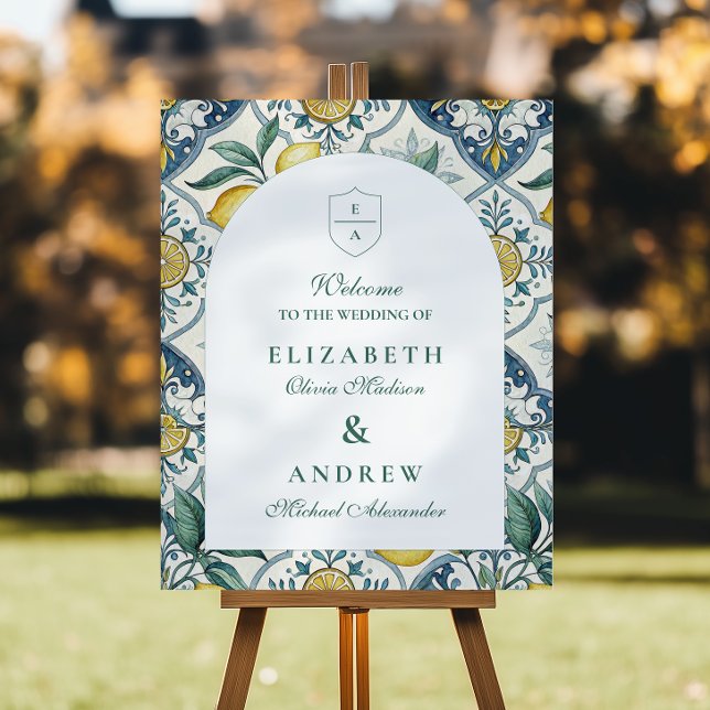 Citrus Botanical Summer Wedding Foam Board (Creator Uploaded)