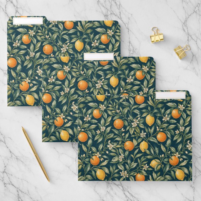Citrus Branch Lemon File Folder
