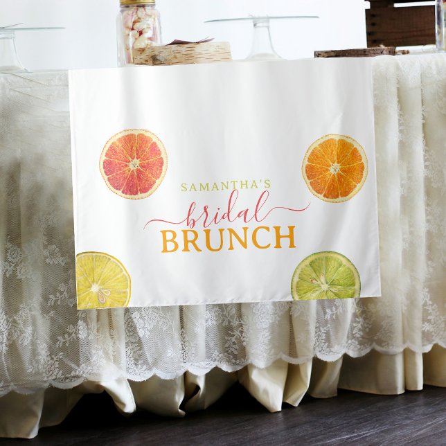 Citrus Bridal Brunch Lemon Orange Bridal Shower Tapestry (Citrus Bridal Brunch Lemon Orange Bridal Shower Tapestry)
