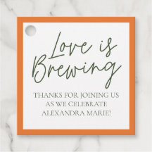 Citrus Bridal Shower Favor Tags