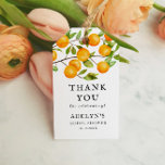 Citrus Bridal Shower Orange Fruit Favor Gift Tags<br><div class="desc">Rustic citrus theme bridal shower favor tag featuring watercolor illustration of orange fruits on a tree branch. Perfect for your summer celebration.</div>