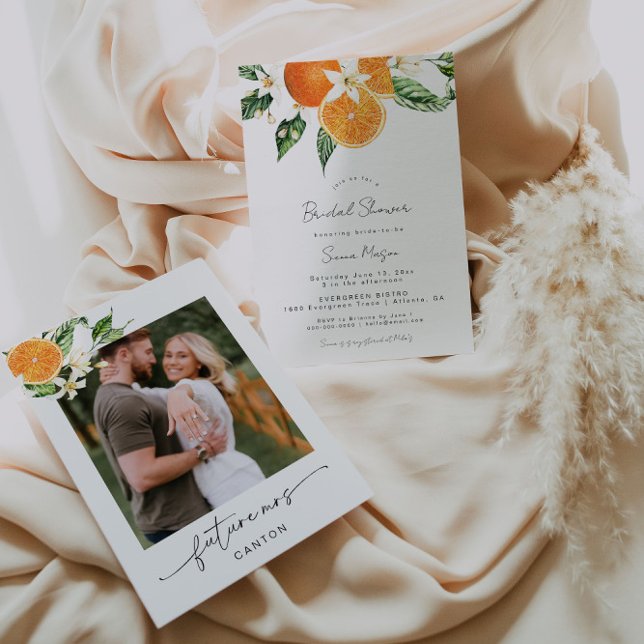 Citrus Bridal Shower Photo Invitation (Creator Uploaded)