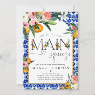 Citrus Bridal Shower She Found Her Main Squeeze In Invitation