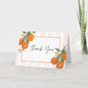 Citrus Bridal Shower Thank You Card