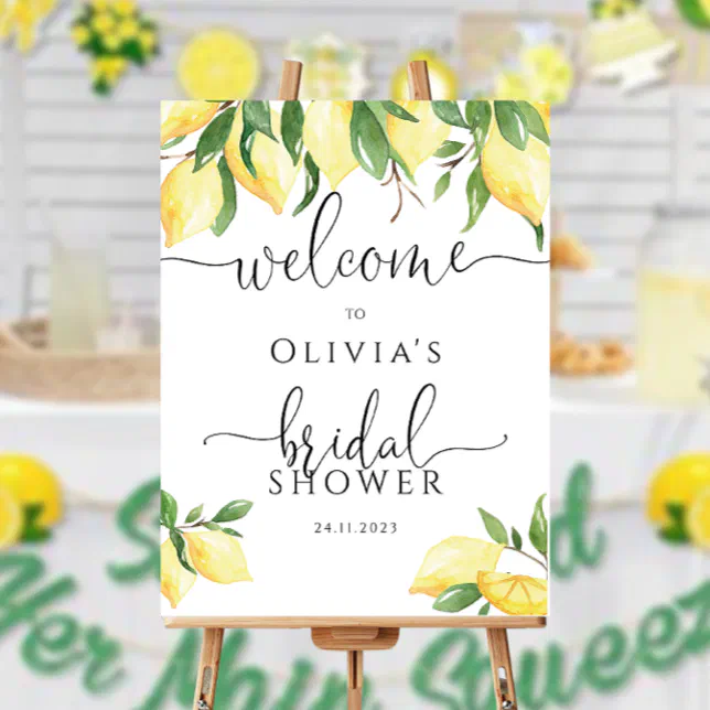 Citrus Bridal Shower Foam Board Zazzle