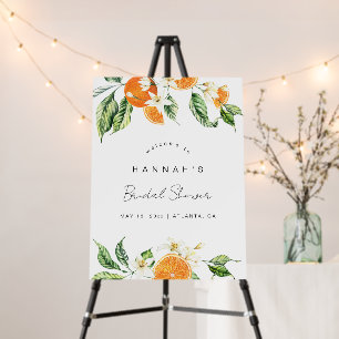 Citrus Bridal Shower Welcome Sign