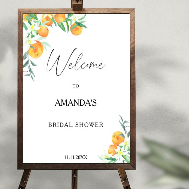 Citrus - bridal shower welcome sign (Creator Uploaded)