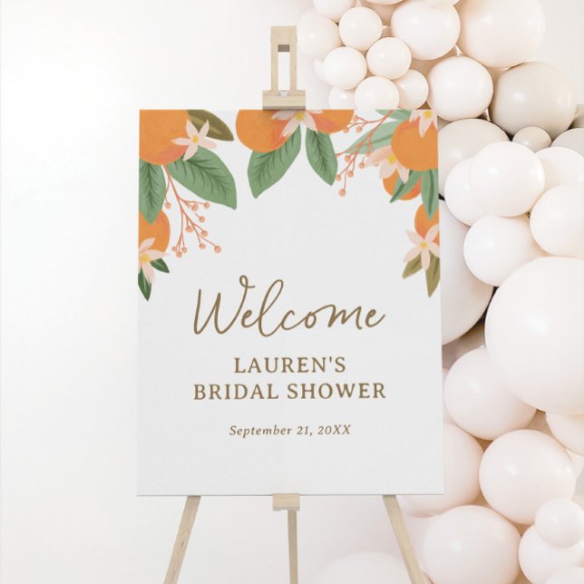 Citrus Bridal Shower Welcome Sign (Creator Uploaded)