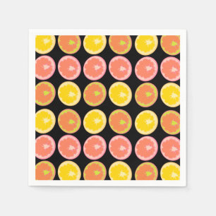 Citrus Candy Lemon Fruit Pattern     Napkins