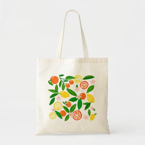 Citrus Celebration Fruit Groceries Farmers Market Tote Bag