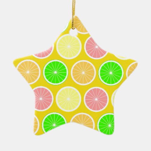 Citrus Ceramic Ornament