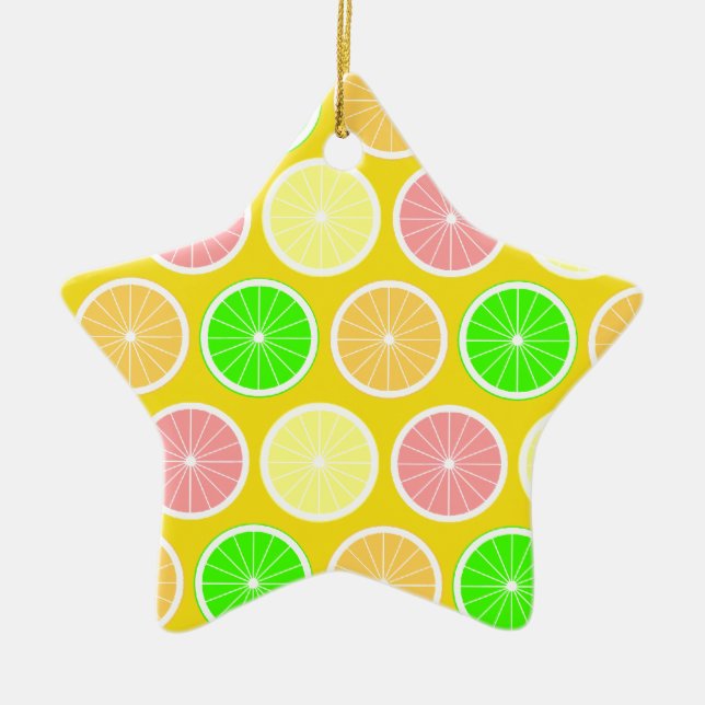 Citrus Ceramic Ornament (Front)