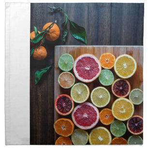 citrus cloth napkin