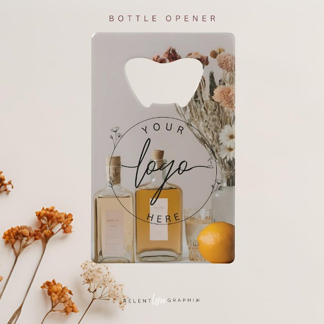 Citrus | Cocktails | Boho Flowers Credit Card Bottle Opener (Creator Uploaded)