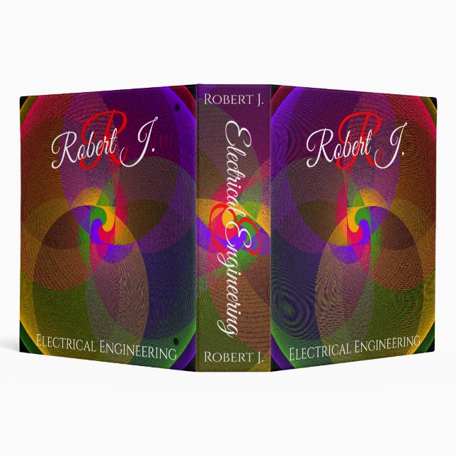 Citrus Color Blend Geometric Binder (Background)