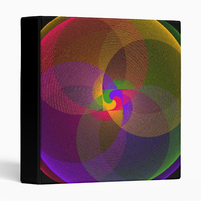 Citrus Color Geometric Blend Binder (Front/Spine)