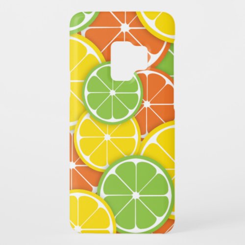 Citrus crush juicy round lemon lime orange slices Case_Mate samsung galaxy s9 case