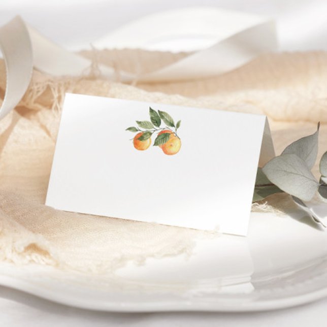Citrus cutie wedding place card (Creator Uploaded)
