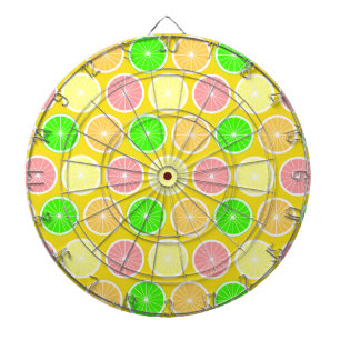 Citrus Dartboard With Darts
