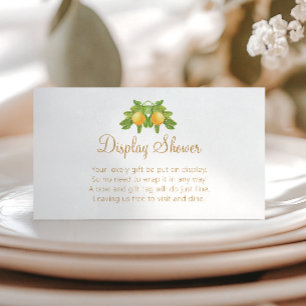 Citrus Display Shower Little Cutie Baby Enclosure Card