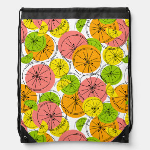 Citrus drawstring backpack