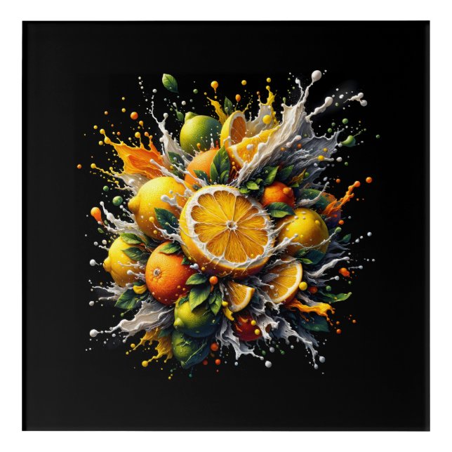 Citrus Explosion Acrylic Print (Front)