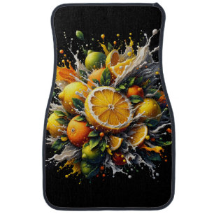 Citrus Explosion Car Floor Mat