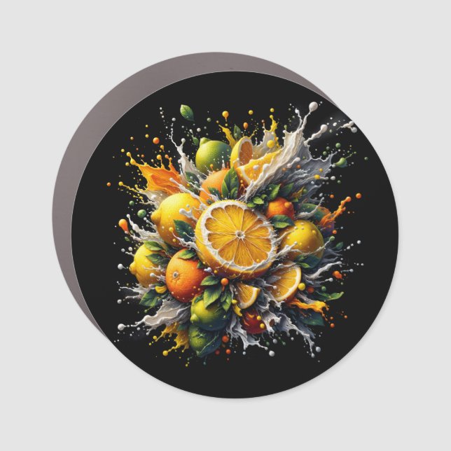 Citrus Explosion Car Magnet (Front)