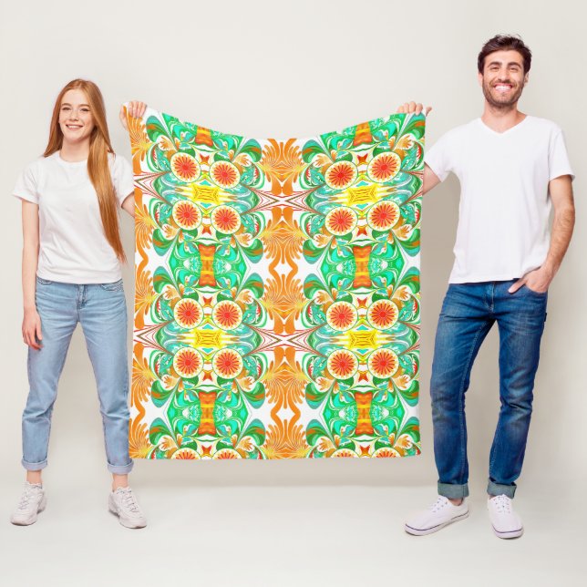 Citrus Explosion Fleece Blanket (In Situ)