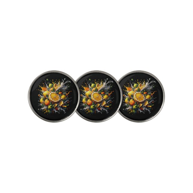 Citrus Explosion Golf Ball Marker (3 Up)