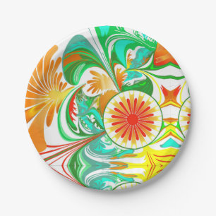 Citrus Explosion Paper Plates