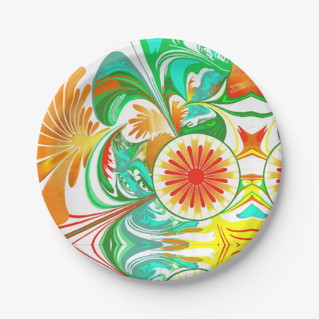 Citrus Explosion Paper Plates (Front)