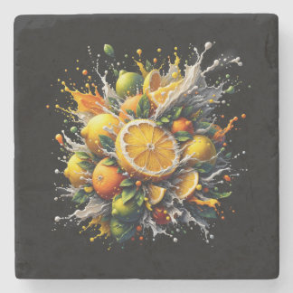 Citrus Explosion Stone Coaster