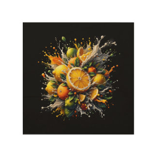 Citrus Explosion Wood Wall Art