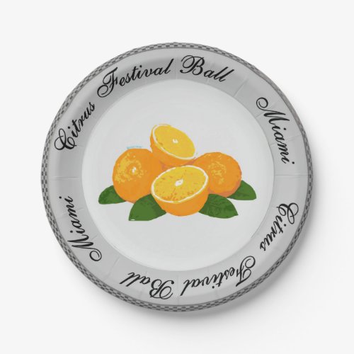 Citrus Festival Plate Golden Girls