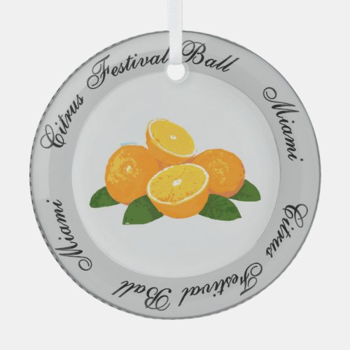 Citrus Festival Plate Ornament