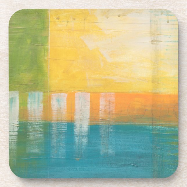 Citrus Fields I Beverage Coaster (Front)