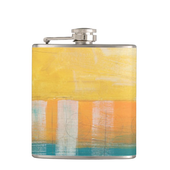 Citrus Fields I Hip Flask (Front)