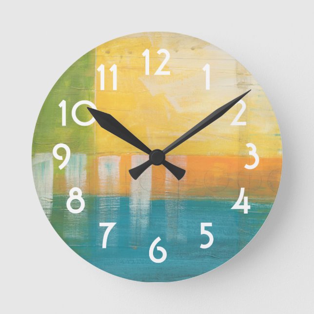 Citrus Fields I Round Clock (Front)