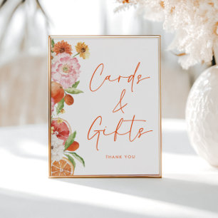 Citrus Floral Downloadable Cards & Gifts Poster