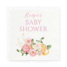 Citrus Floral Fruit Baby Shower