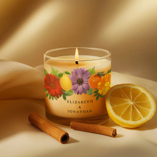 Citrus Floral Garden Wedding Scented Candle