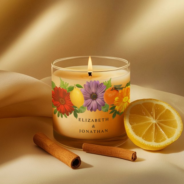 Citrus Floral Garden Wedding Scented Candle (Creator Uploaded)
