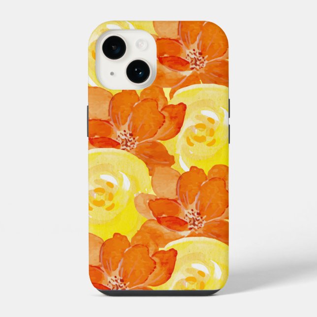 Citrus & Floral Iphone Case (Back)