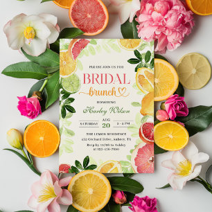 Citrus Fruit Bridal Shower Invitation