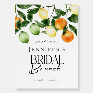 Citrus Fruit    Bridal Shower Welcome Sign Poster