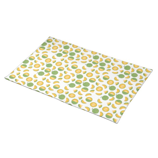 Citrus Fruit Cloth Table  Cloth Placemat (On Table)