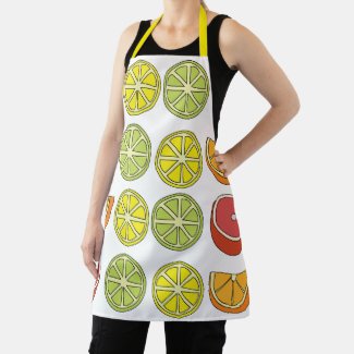 Citrus Fruit Colorful Chef Birthday
