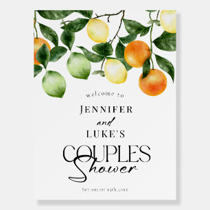 Citrus Fruit   Couples Shower Welcome Sign 